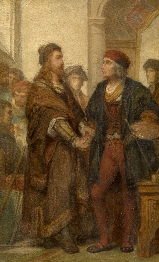 Alberto Durero visitando a Quentin Metsys, Nicaise De Keyser