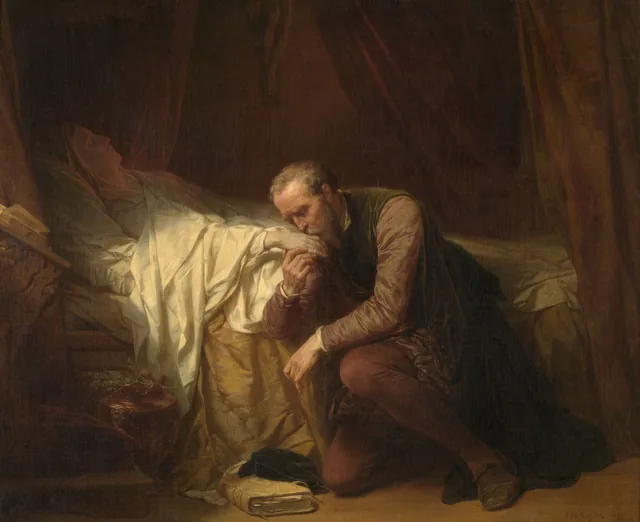 The Artist Michelangelo at the Deathbed of Vittoria Colonna, Nicaise De Keyser