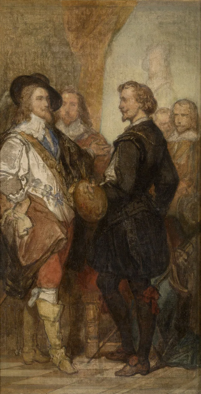 The Painter Anthony van Dyck in London, Nicaise De Keyser