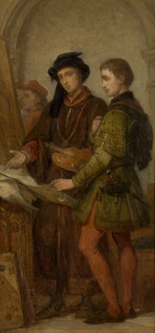 Los pintores Jan van Eyck y Rogier van der Weyden, Nicaise De Keyser