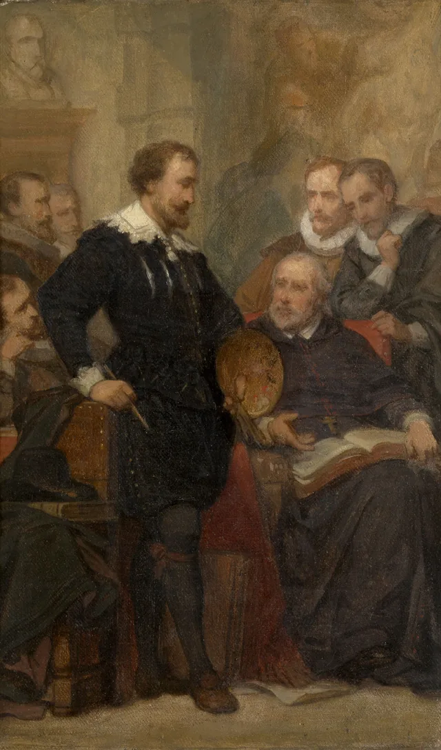 Peter Paul Rubens in His Studio, Nicaise De Keyser