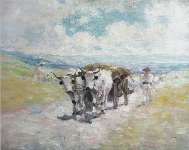 Carro de bois, manhã