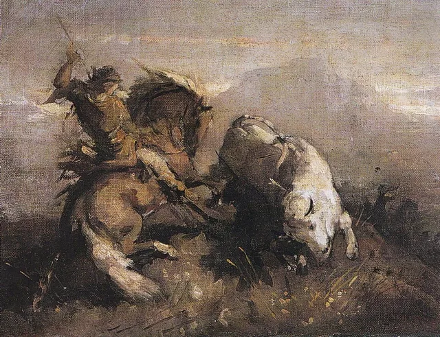 Dragoș Vodă Fighting the Aurochs