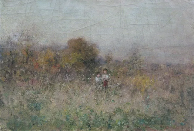 Enfants dans les champs