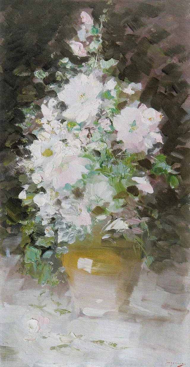 花瓶のピンクの花