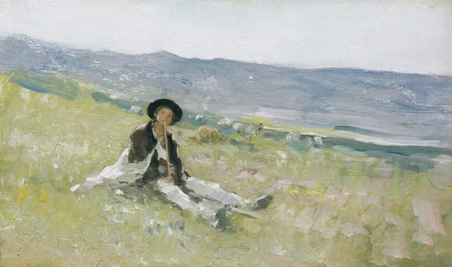 Young Shepherd Lying in the Grass, Nicolae Grigorescu