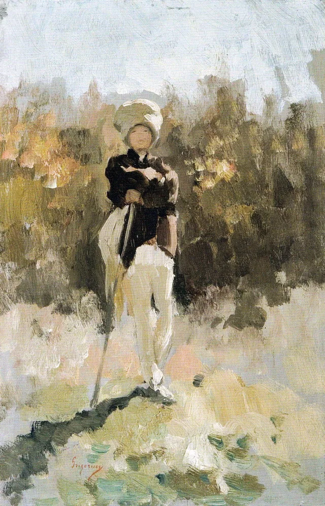 Young Shepherd with Folded Arms, Nicolae Grigorescu