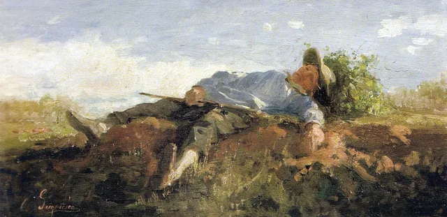 French Peasant Lying in a Field
