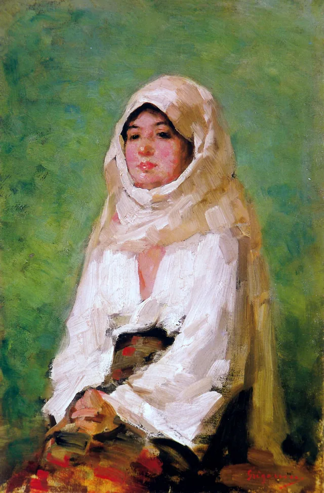 Paysanne au voile (maramă)