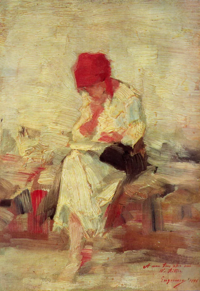 Peasant Woman Reading, Nicolae Grigorescu