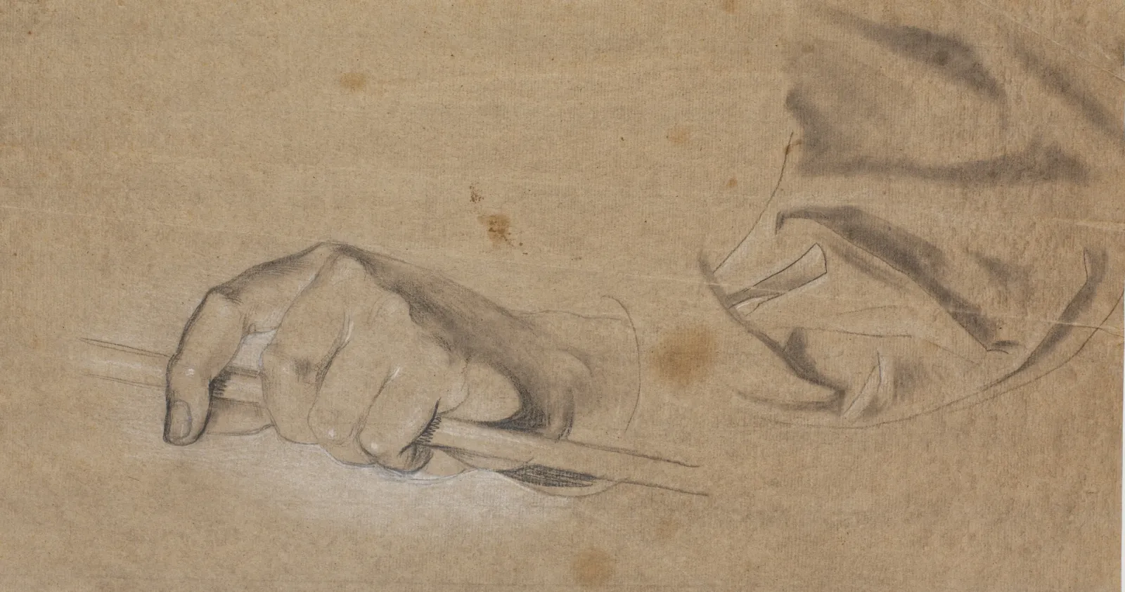 Estudio de una mano y de un paño, Nicolai Abildgaard
