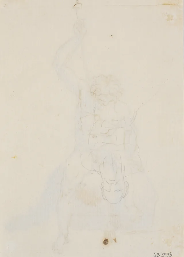 老人の下絵