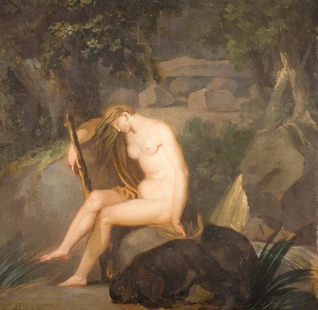 野生の粗野な自然状態（ヨーロッパ文化史の四つの大時代のひとつの寓意）