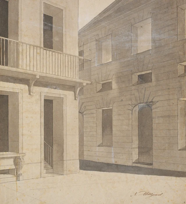 Escena de calle antigua. Verosímilmente un estudio preparatorio para el cuadro tomado de Terencio con Cremes escuchando