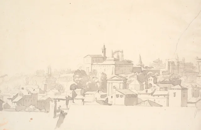Vue sur une ville à l'architecture méridionale