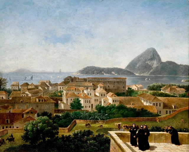 Entrance of the Bay and City of Rio seen from the Terrace of the Convent of Santo Antônio, Nicolas-Antoine Taunay
