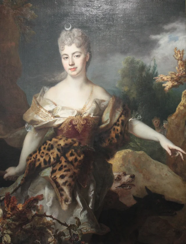 Portrait of a Woman as Diana, wrongly called Mlle de Barral, Nicolas de Largillierre