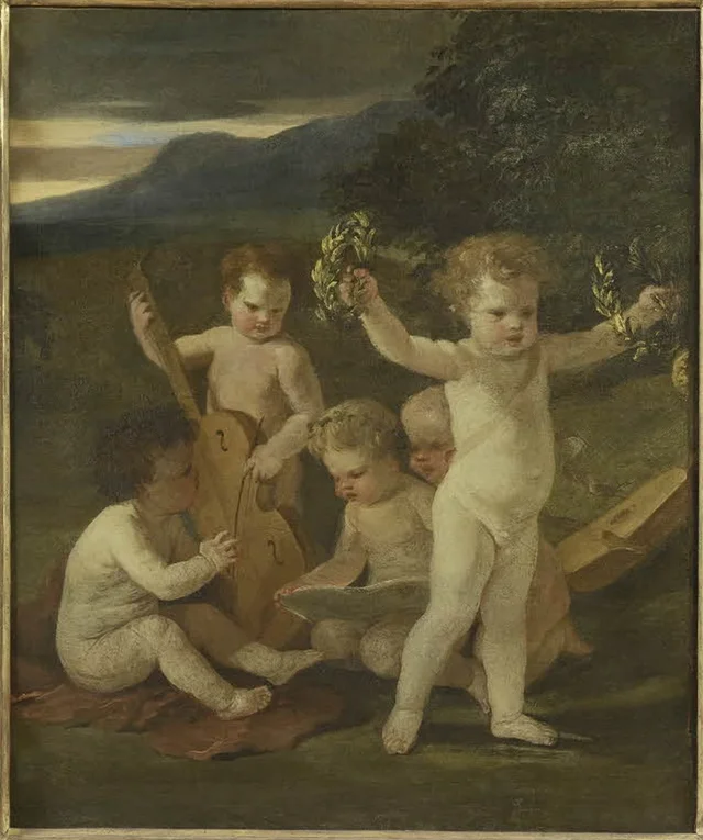 Cinq putti musiciens