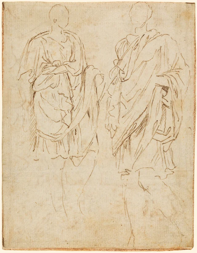 Two Studies of an Ancient Statue (recto); Scylla and a Centaur (verso)