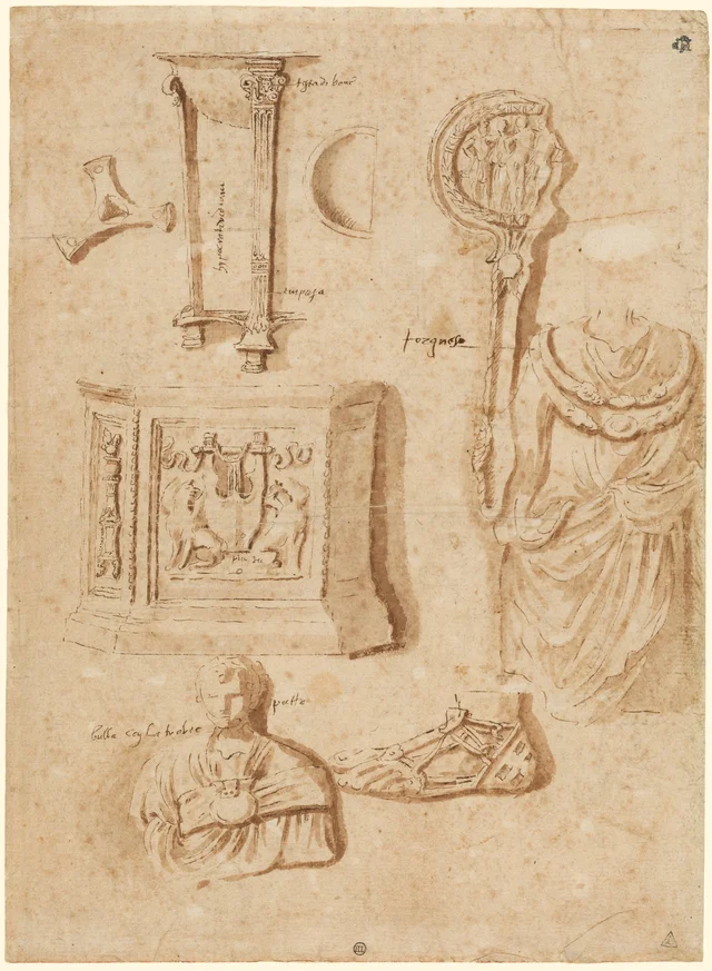 Studies of Antiquities (recto); Studies of Antiquities (verso)