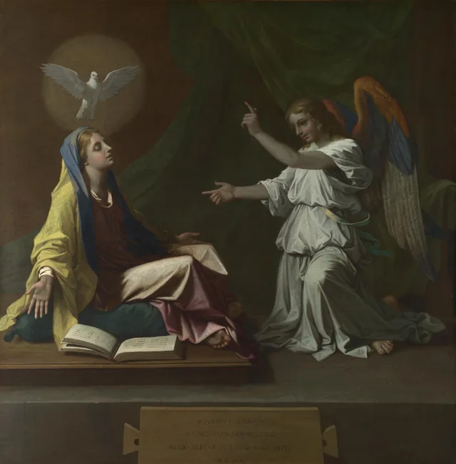A Anunciação, Nicolas Poussin