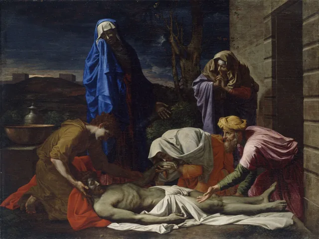 The lamentation over the dead Christ