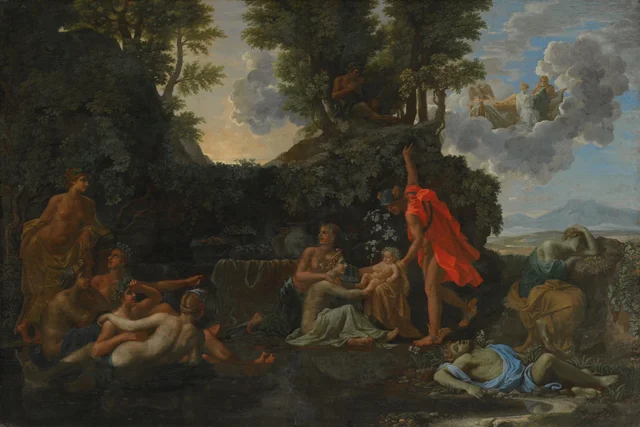 El nacimiento de Baco y la muerte de Narciso