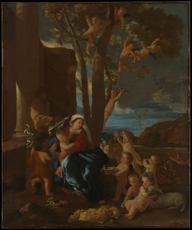 The Holy Family with Saint John the Baptist, Nicolas Poussin