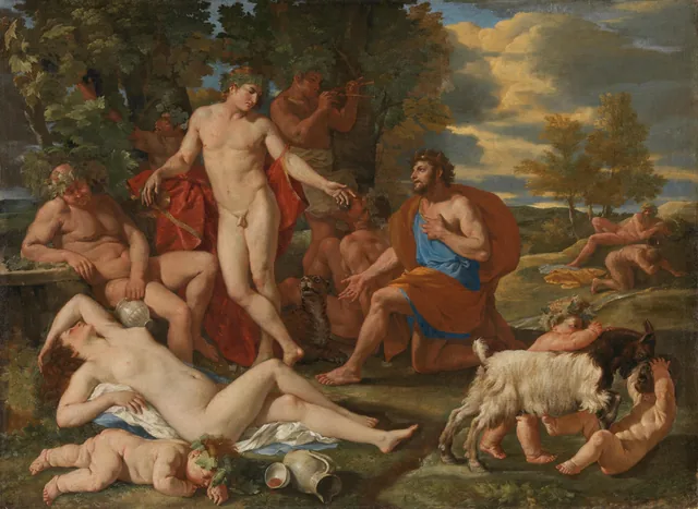 Midas devant Bacchus, Nicolas Poussin