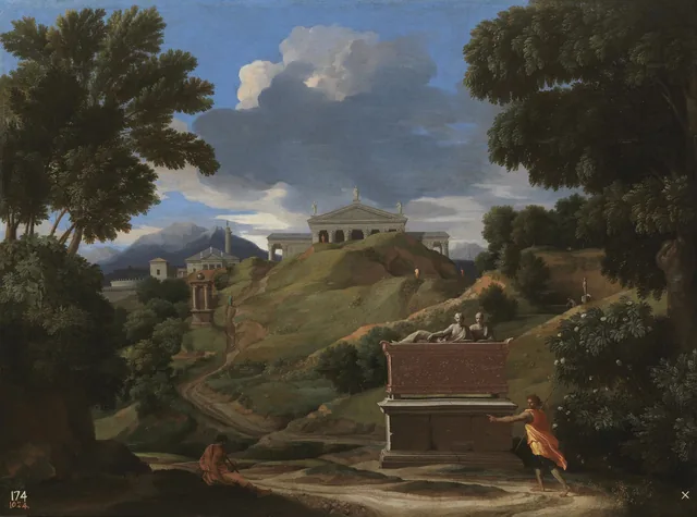 Paysage aux ruines, Nicolas Poussin