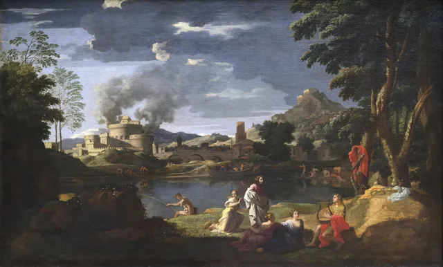 Paysage avec Orphée et Eurydice