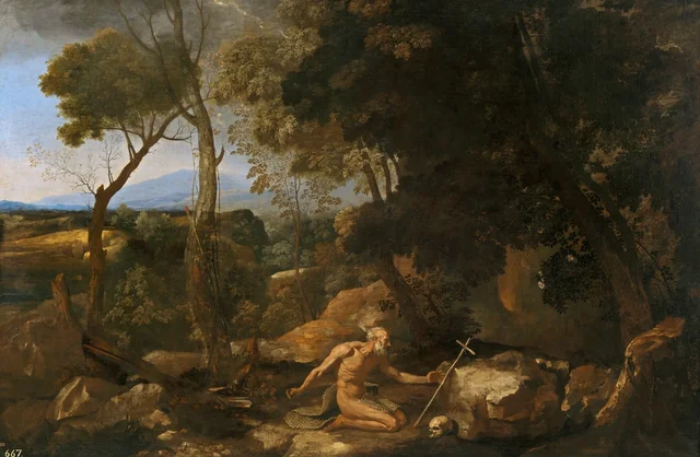 Paisaje con san Pablo ermitaño