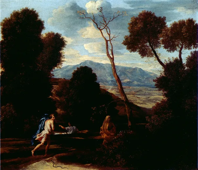 Landscape with a Man Frightened by a Snake