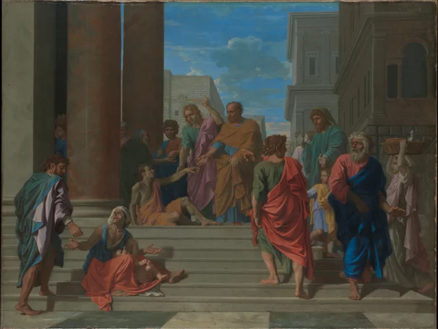 Saint Pierre et saint Jean guérissant le paralytique