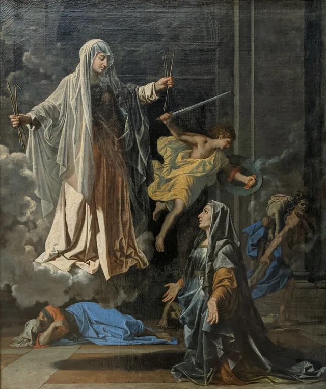 Saint Frances Announcing the End of the Plague in Rome