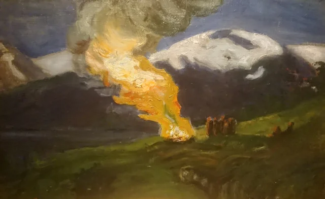 Feu de la Saint-Jean (esquisse), Nikolai Astrup