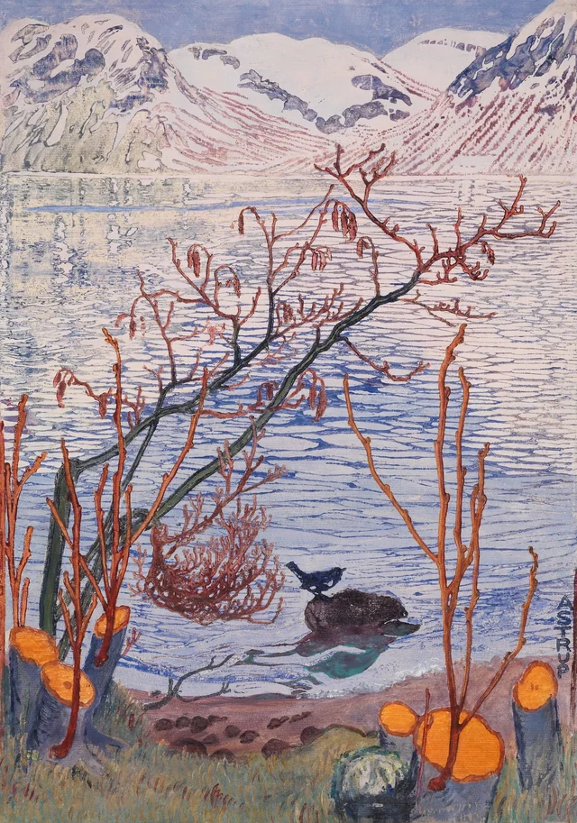 Oiseau sur une pierre, Nikolai Astrup