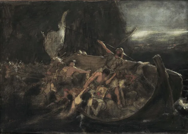 After the Destruction of Psara (sketch), Nikolaos Gyzis