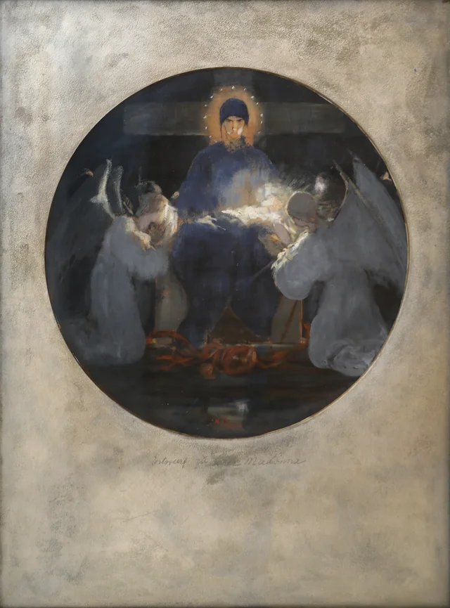 Mother of God, study, Nikolaos Gyzis