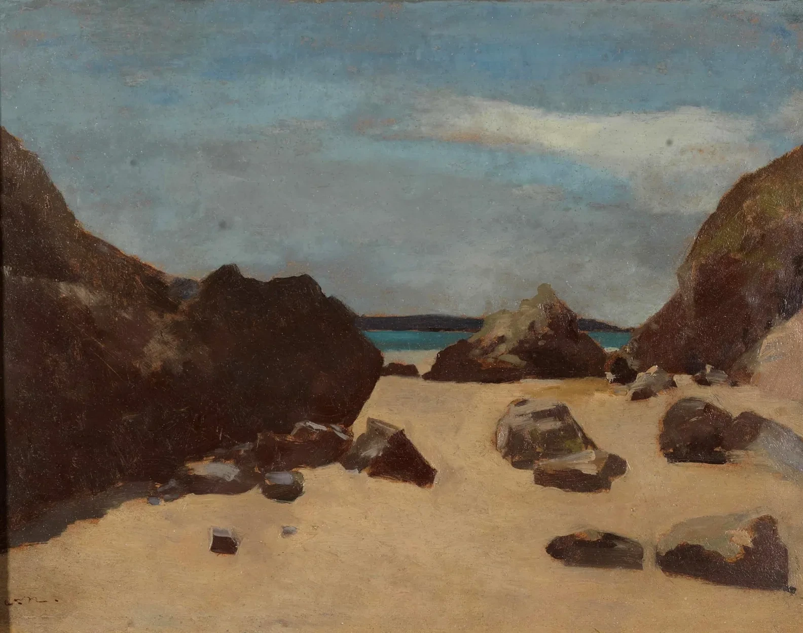 Las rocas (Rocas en Bretaña), Odilon Redon