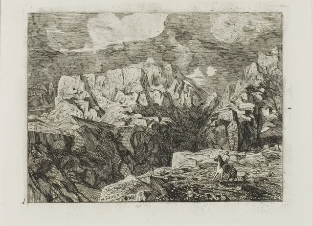 Cavalier dans la montagne