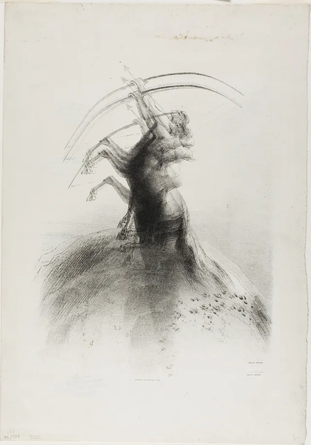 Centaur Taking Aim at the Clouds
