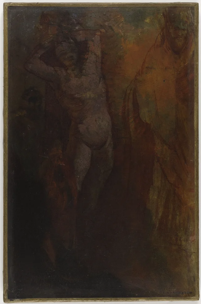 Composition à trois personnages (Flagellation ?)