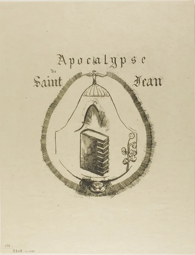 Couverture-frontispice de L'Apocalypse de saint Jean