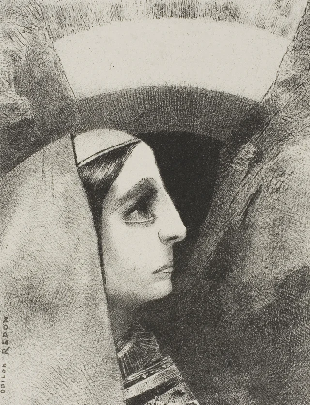Ante el sol negro de la melancolía, aparece Leonor, lámina 2 de A Edgar Poe
