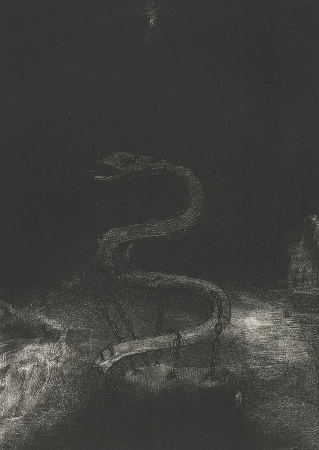 Y lo ató por mil años, Odilon Redon