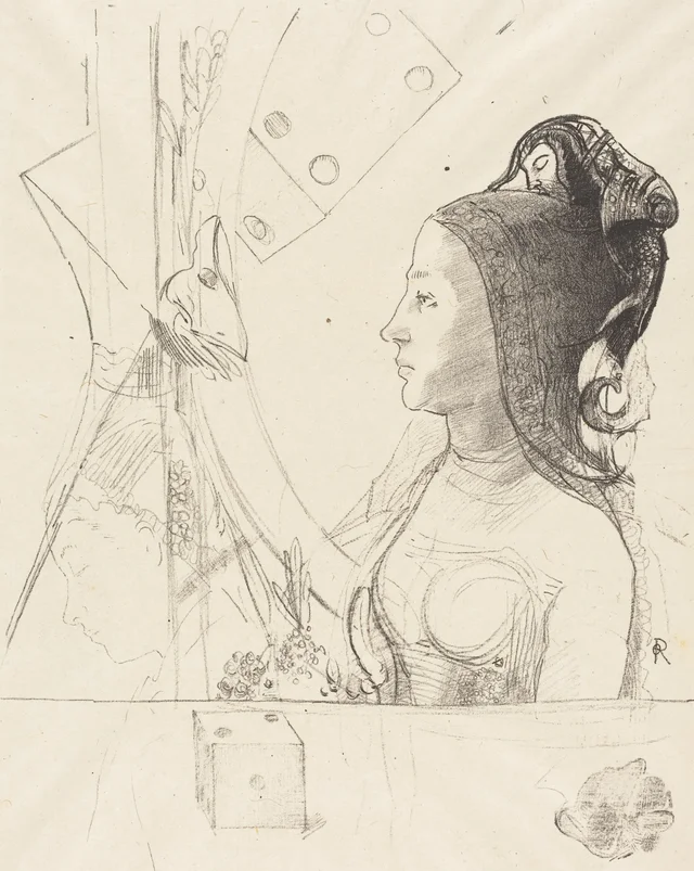 Femme de profil