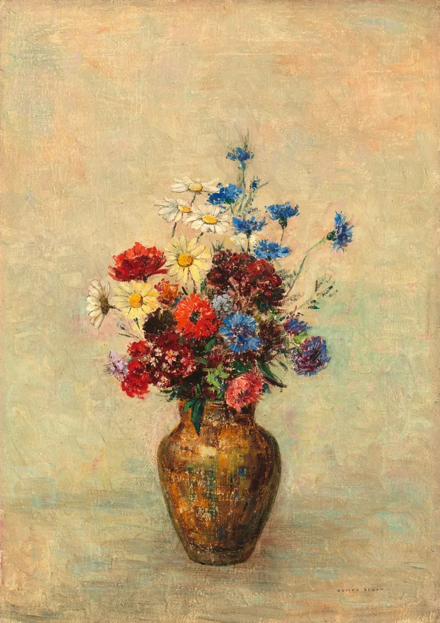 Fleurs dans un vase, Odilon Redon