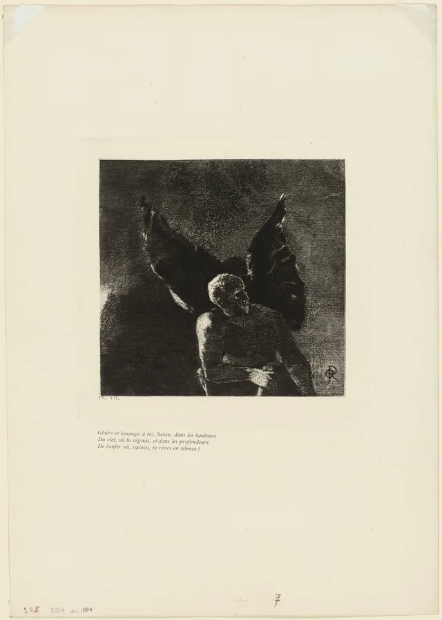 Glory and Praise to You, Satan, in the Heights of Heaven, Where You Reigned, and in the Depths of Hell, Where, Vanquished, You Dream in Silence!, plate 8 of 9