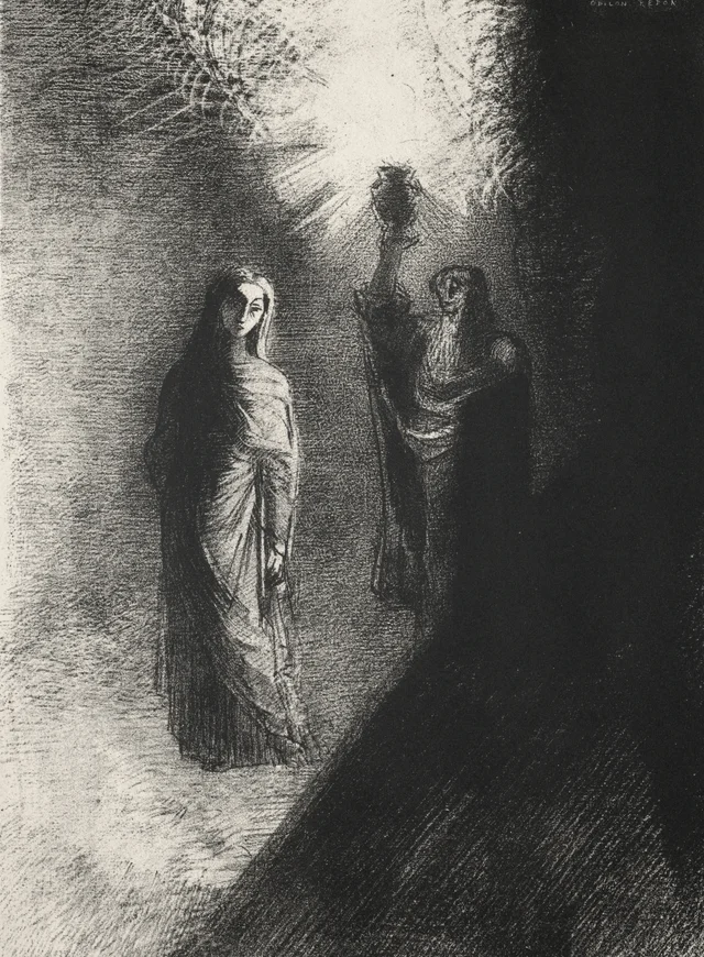 Eleva la urna de bronce, Odilon Redon